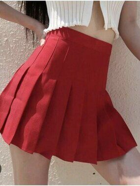 *Vintage* American Apparel Tennis Cheerleader Skirt in Red Size Large